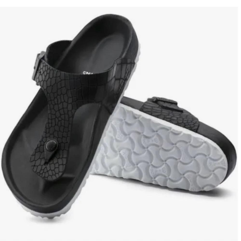 Birkenstock Kroko Black Exquisite Sandals